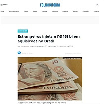 Estrangeiros injetam R$ 161 bi em aquisies no Brasil